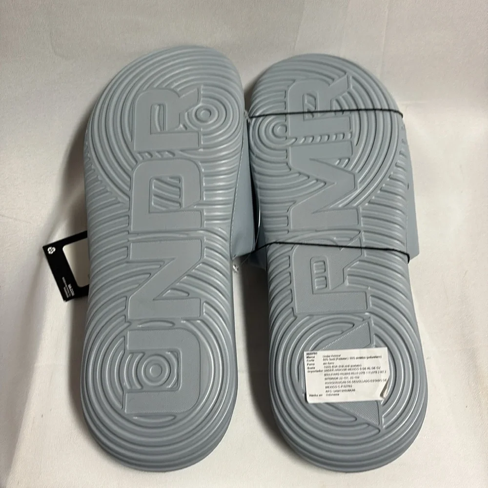 Under Armour Ansa Graphic Logo Slide Sandal Mod Gray Size 10 NWT - Picture 4 of 7